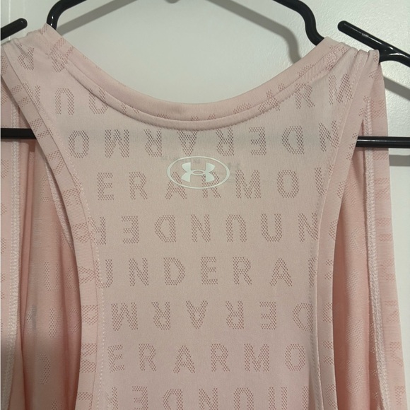 Under Armour Pink Loose Fit Racerback Athletic Perforated Tank Top Plus Size 3XL - Picture 4 of 8